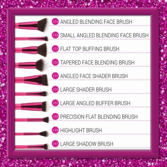 ❌️SOLD 🔵2/$60 - BH COSMETICS Fan Faves Brush Set (10pc) - Picture 4 of 5